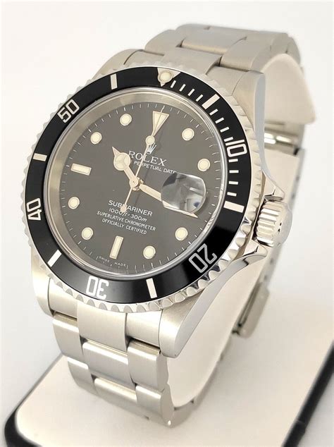 2010 rolex stainless steel submariner|rolex 16610 bezel.